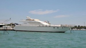 Lo yacht di Giovanni vantaggiato ormeggiato a Porto Cesareo