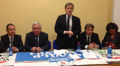 Da sinistra: Michele Iaia, Michele Saccomanno, Gianni Alemanno