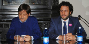 Il segretario di Sel Francavilla Domenico Magliola con Dario Stefano