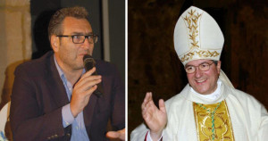 Il sindaco Maurizio Bruno e il vescovo Vincenzo Pisanello