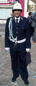 Gabriele Grassi in uniforme ai tempi di Manduria