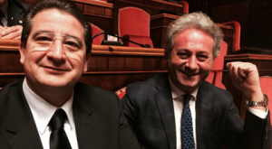 I senatori di Forza italia Vittorio Zizza e Pietro Iurlaro
