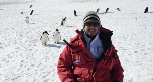 Christian Galasso in Antartide