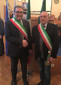 Il sindaco di Francavilla Maurizio Bruno e il collega di Legnano Alberto Centinaio