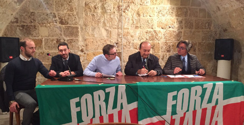 Da sinistra: Vanni Capuano, Luca Mangia, Rocco Caforio, Luigi Vitali, Antonio Andrisano