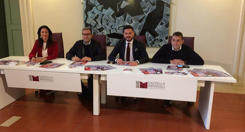 Da sinistra: l'assessore Michela Lonoce, il sindaco Maurizio Bruno, l'assessore Nicola Cavallo e l'organizzatore Antonio Rubino