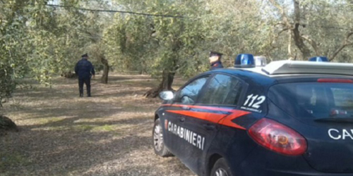 carabinieri campagna auto rubata