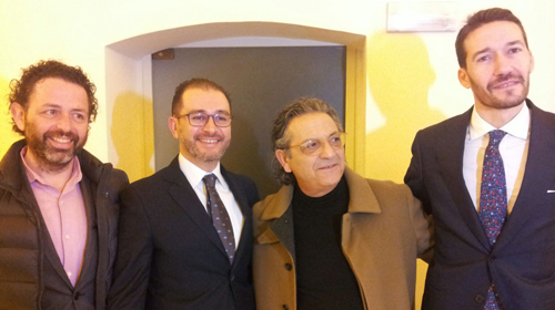 Da sinistra: Vanni Calò, Michele Iaia, Giovanni Taurisano, Luca Mangia